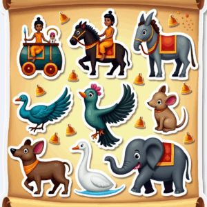 Indian Gods - Religious - Stickers Sheet v48